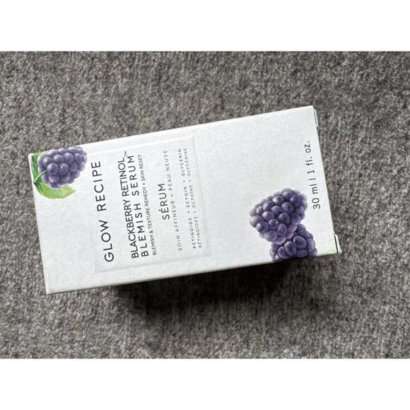 Glow Recipe Other - Glow Recipe Blackberry Retinol Blemish Serum - White and Purple